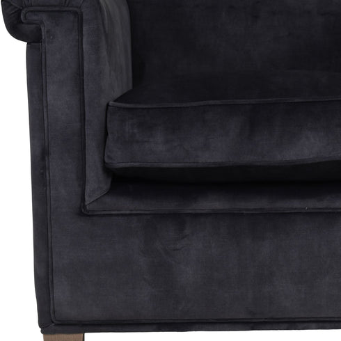 Libra Lytham Club Chair Coal Velvet